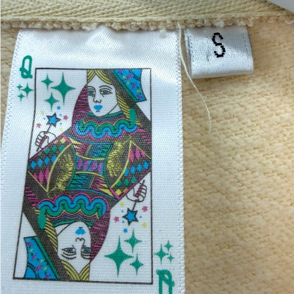 Queen of Sparkles Flower Sequin Sweatshirt Small Floral Pullover Size Small - Picture 2 of 10